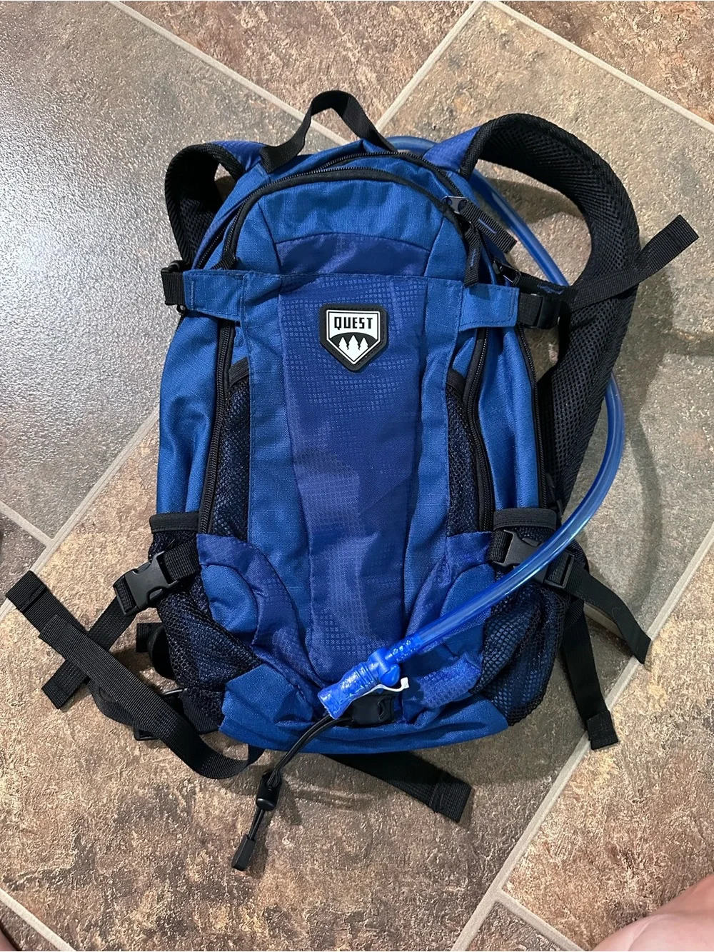 Quest Royal Blue Hydration Backpack Pack - men or women’s